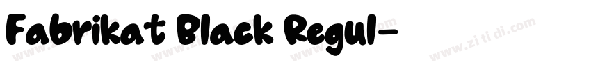 Fabrikat Black Regul字体转换